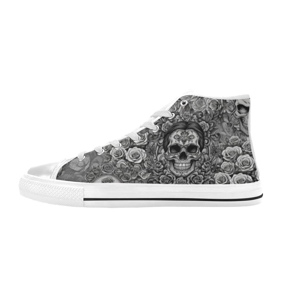 Skulls & Roses - High Top Shoes