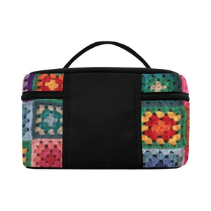 Crochet Granny Squares - Cosmetics / Lunch Bag
