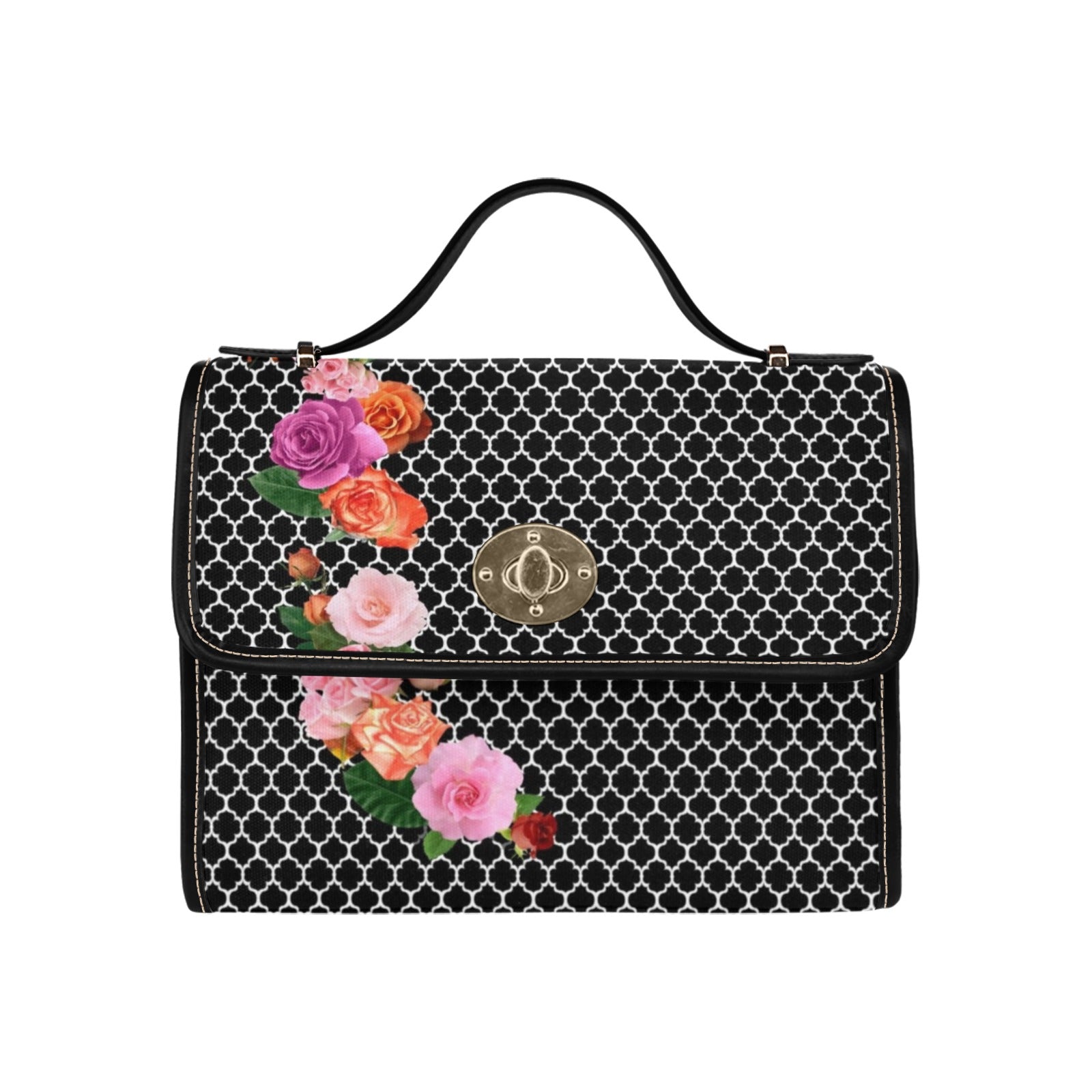 Roses - Waterproof Canvas Handbag