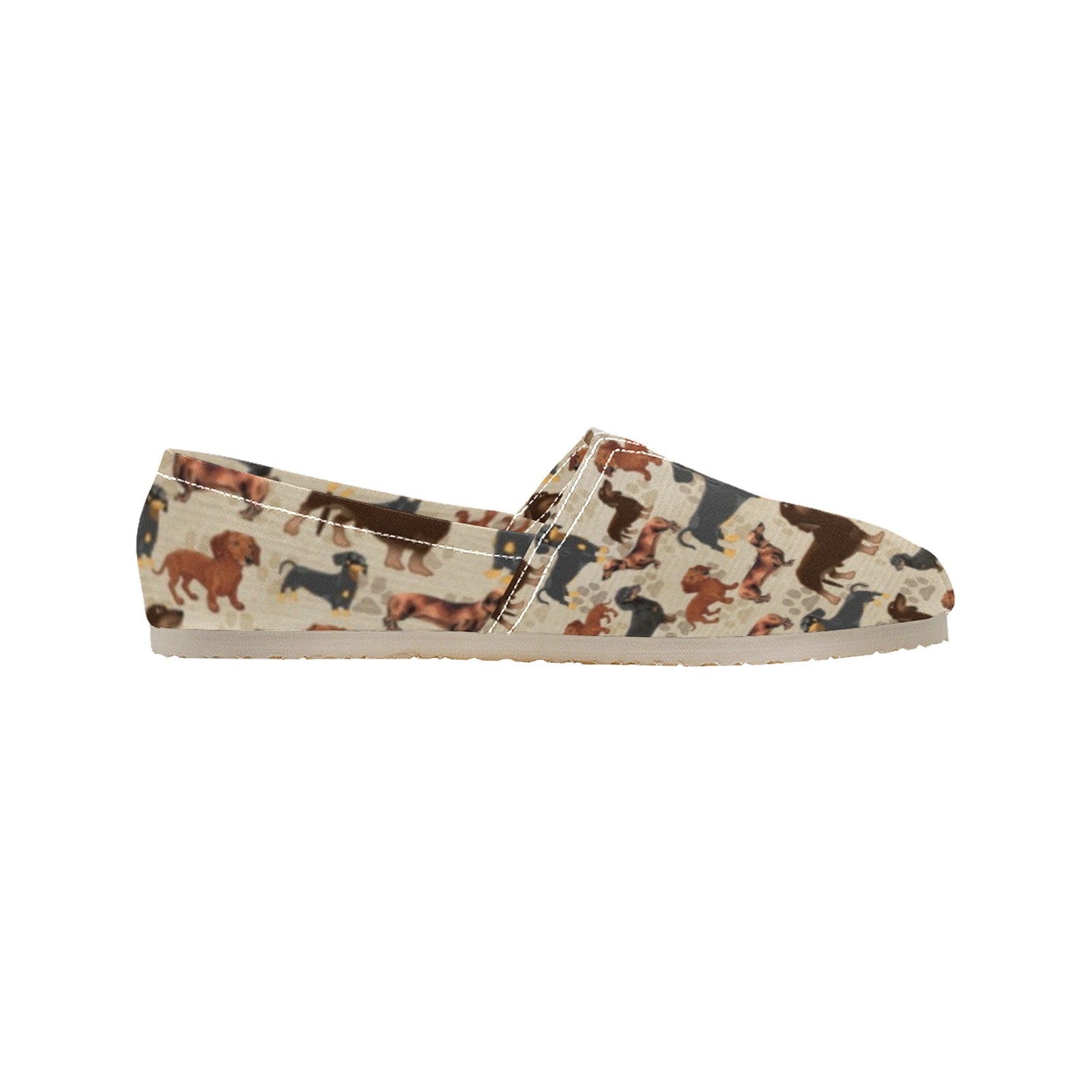 Dachshund - Casual Canvas Slip-on Shoes