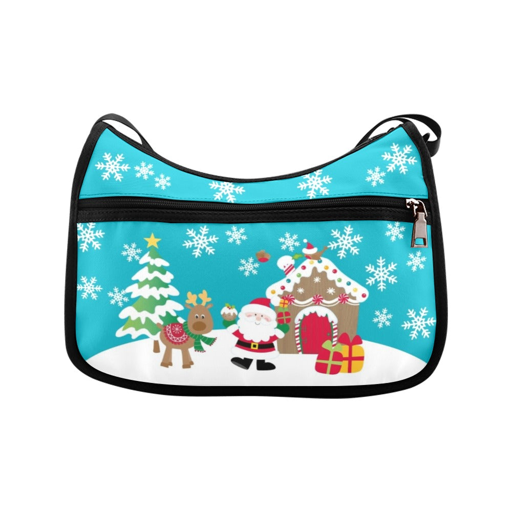 Santa Claus Scene - Crossbody Handbag