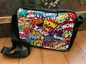 Comic - One-Sided Crossbody Nylon Bag - Little Goody New Shoes Australia