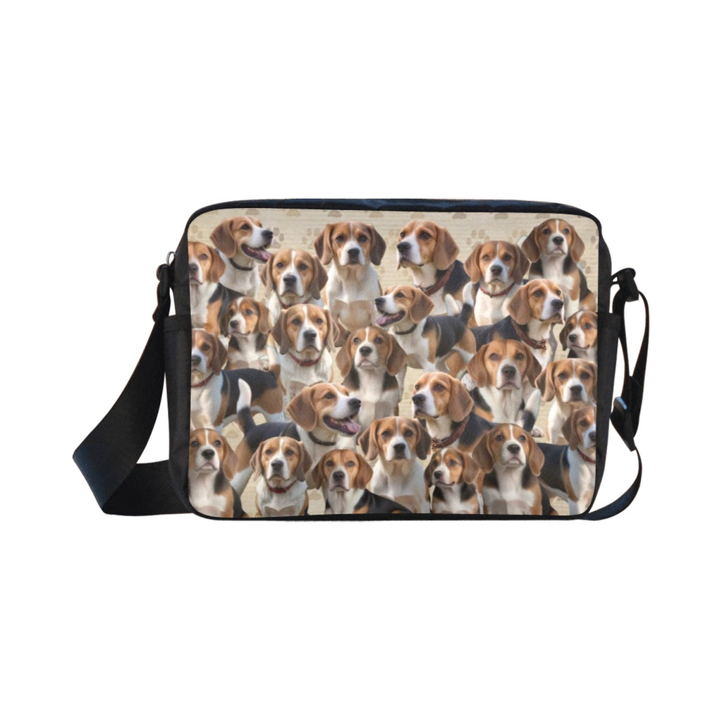 Beagle - One-Sided Crossbody Nylon Bag