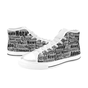 Newsprint - High Top Shoes