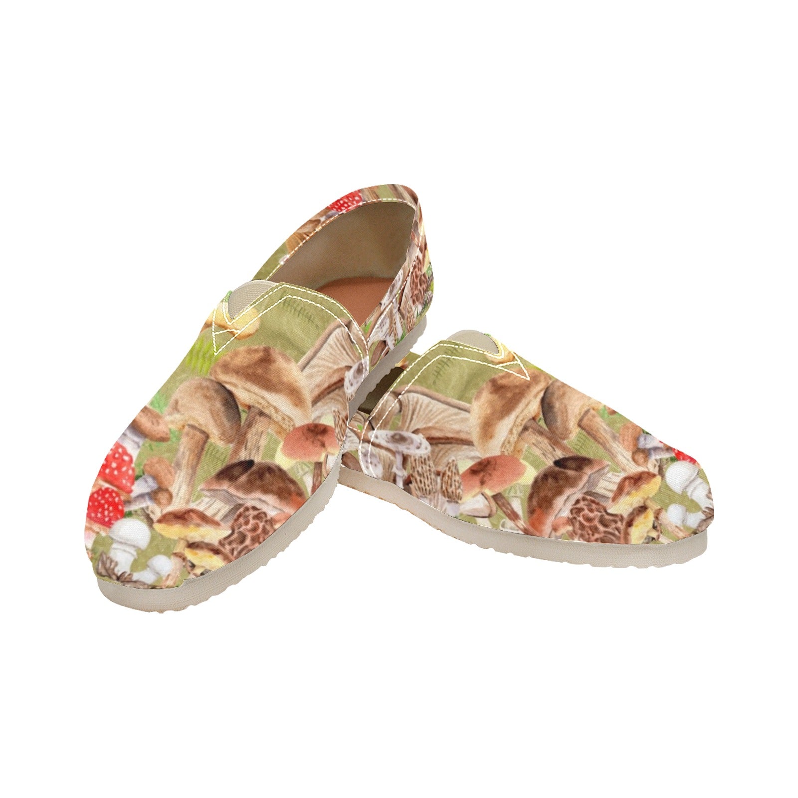 Mushrooms - Casual Canvas Slip-on Shoes