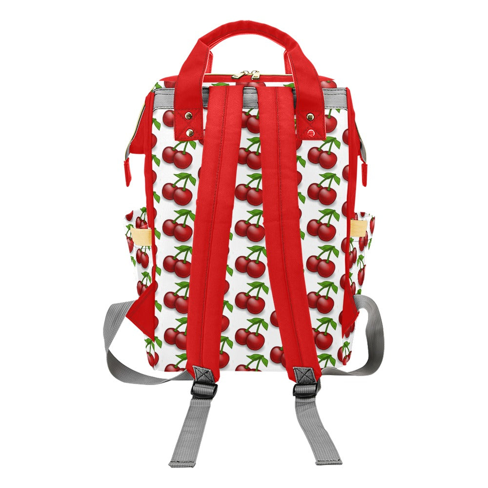 Cherry All Over - Multi-Function Backpack Nappy Bag