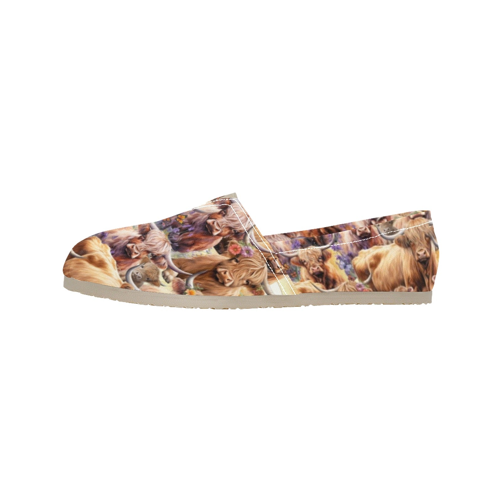 Highland Cows - Casual Canvas Slip-on Shoes