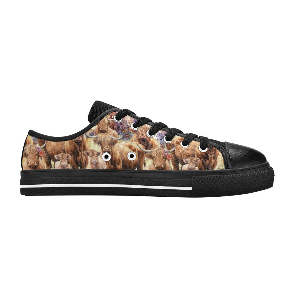 Highland Cows - Low Top Shoes