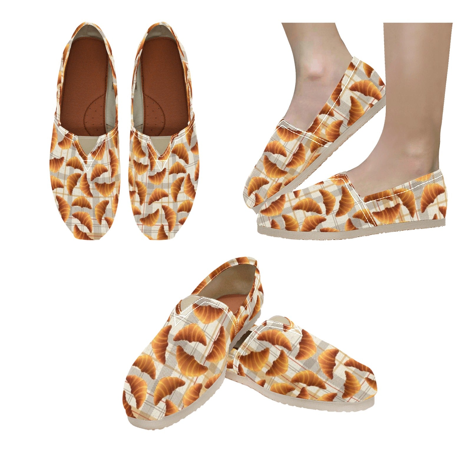 Croissants - Casual Canvas Slip-on Shoes