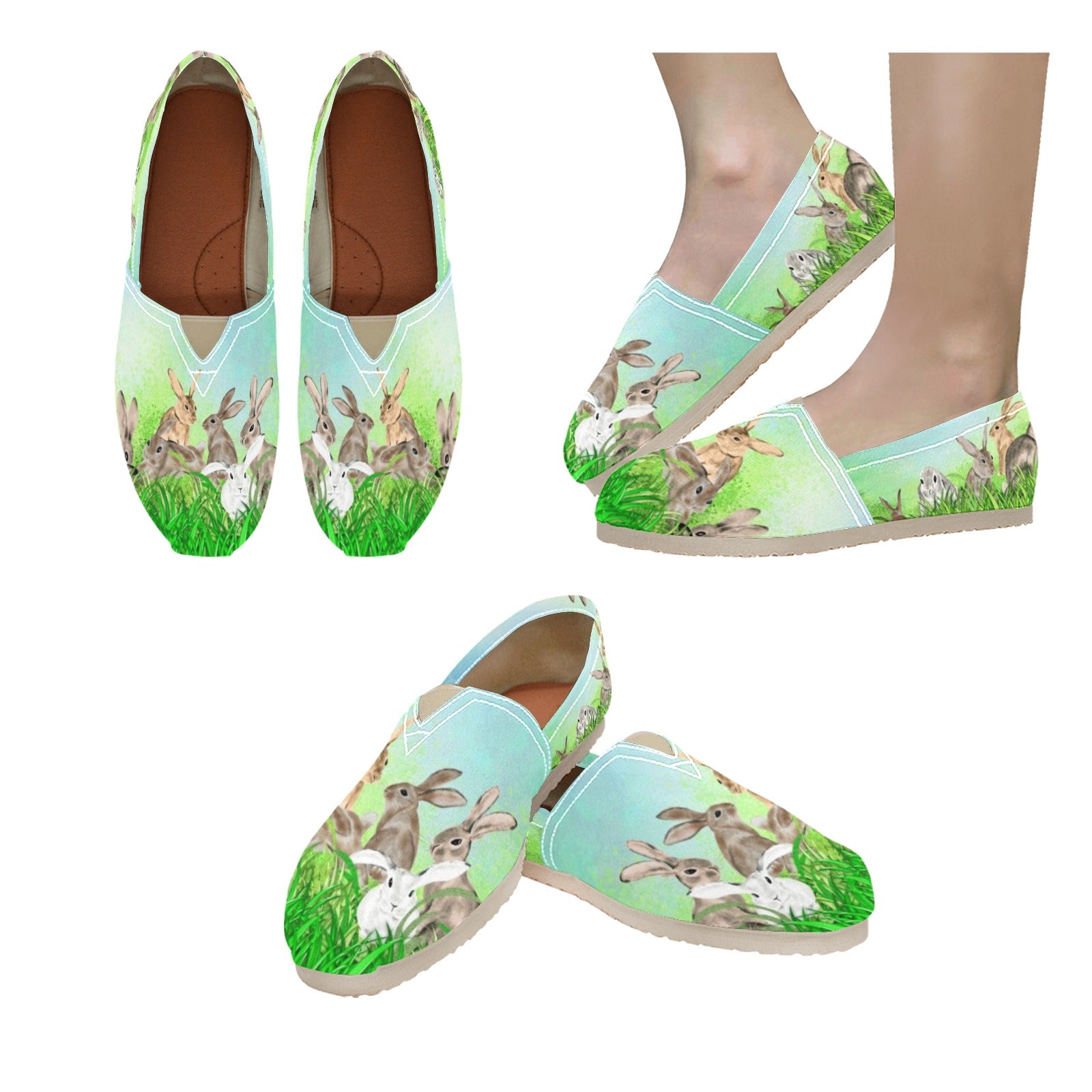Rabbit - Casual Canvas Slip-on Shoes