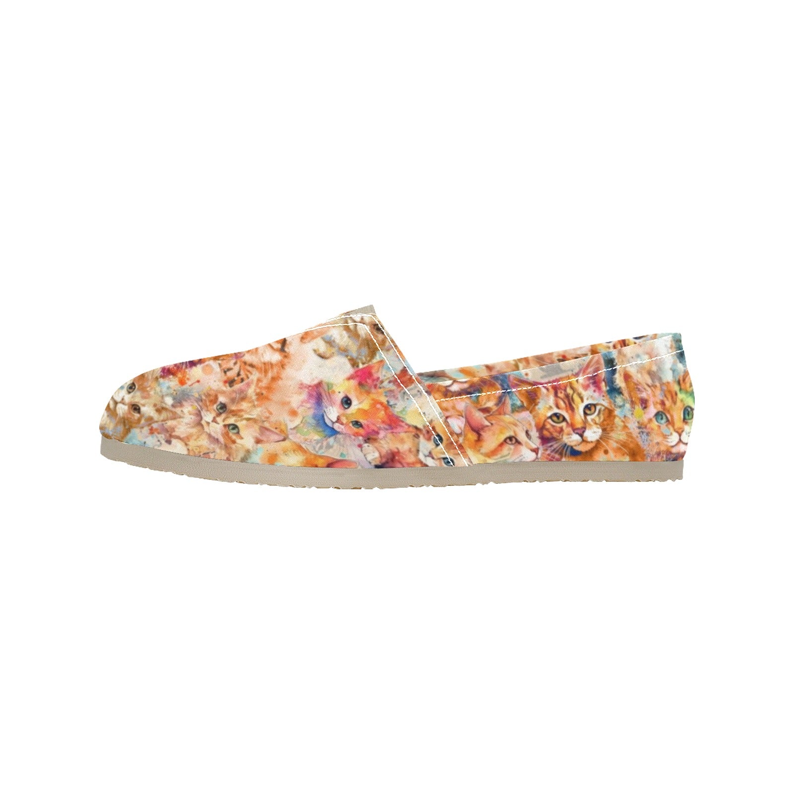 Ginger Cat - Casual Canvas Slip-on Shoes