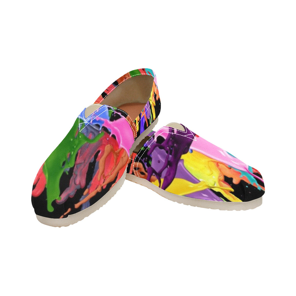 Paint Run - Casual Canvas Slip-on Shoes