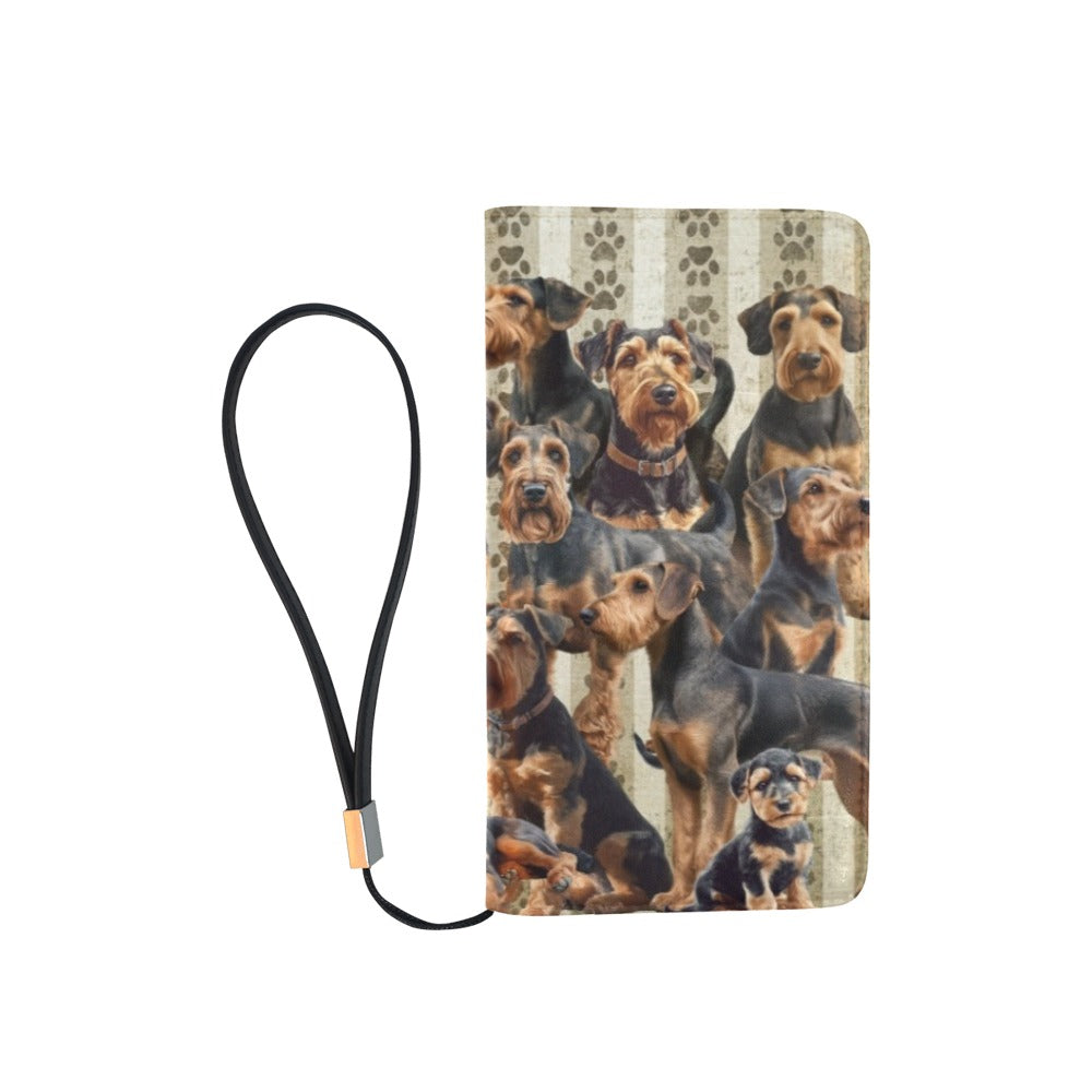 Airedale Terrier - Clutch Purse Large