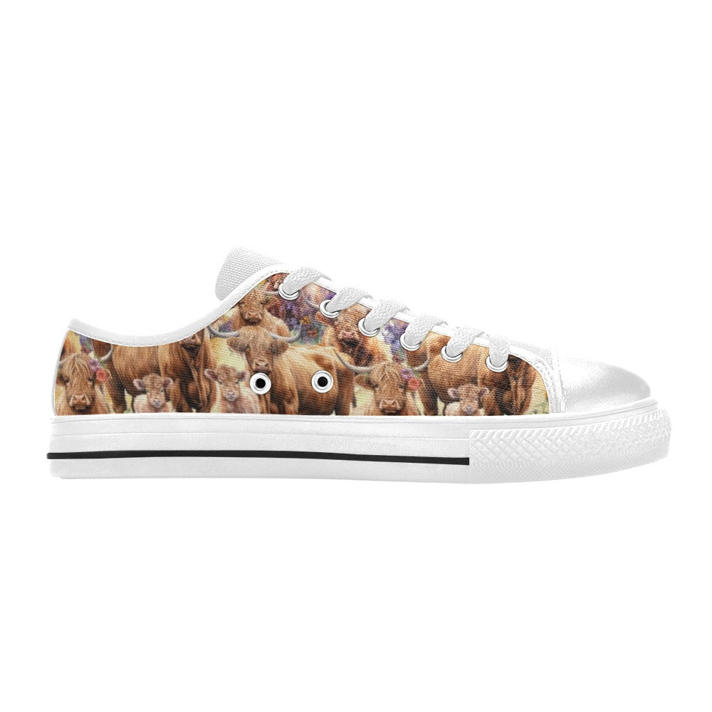 Highland Cows - Low Top Shoes