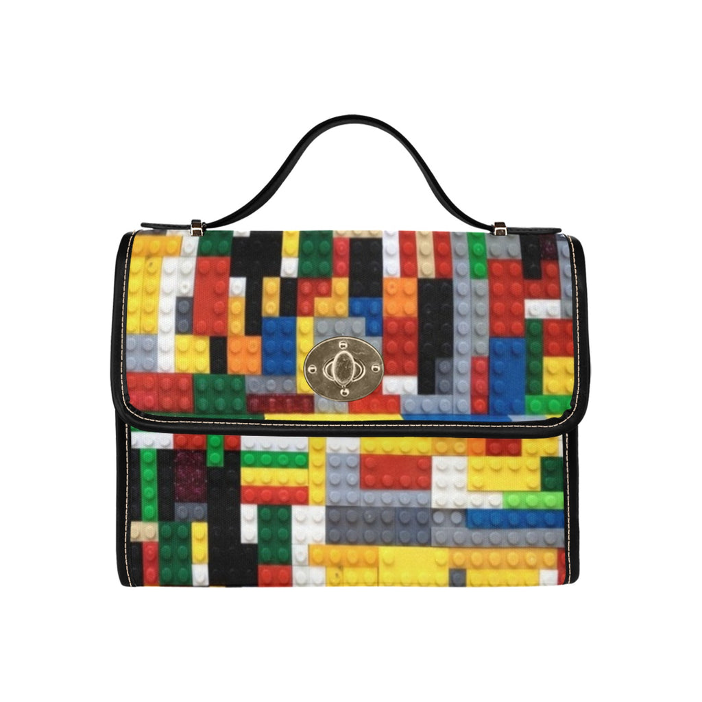 Building Blocks - Waterproof Canvas Handbag