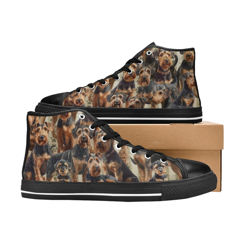 Airedale Terrier - High Top Shoes