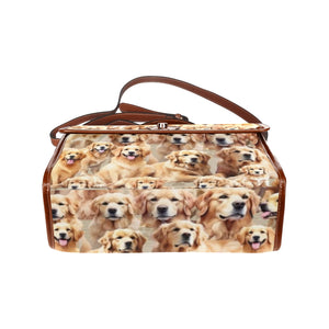 Golden Retriever - Waterproof Canvas Handbag