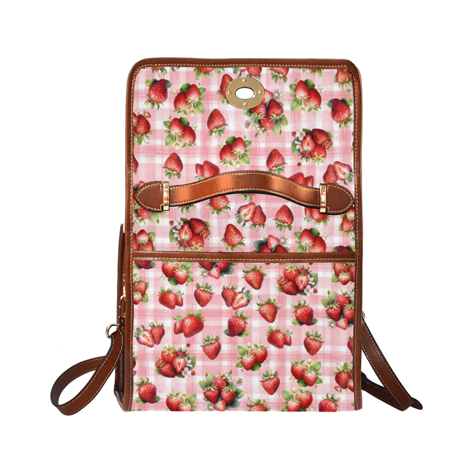 Strawberries - Waterproof Canvas Handbag