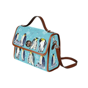 Penguins - Waterproof Canvas Handbag