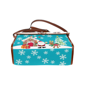 Santa Claus Scene - Waterproof Canvas Handbag