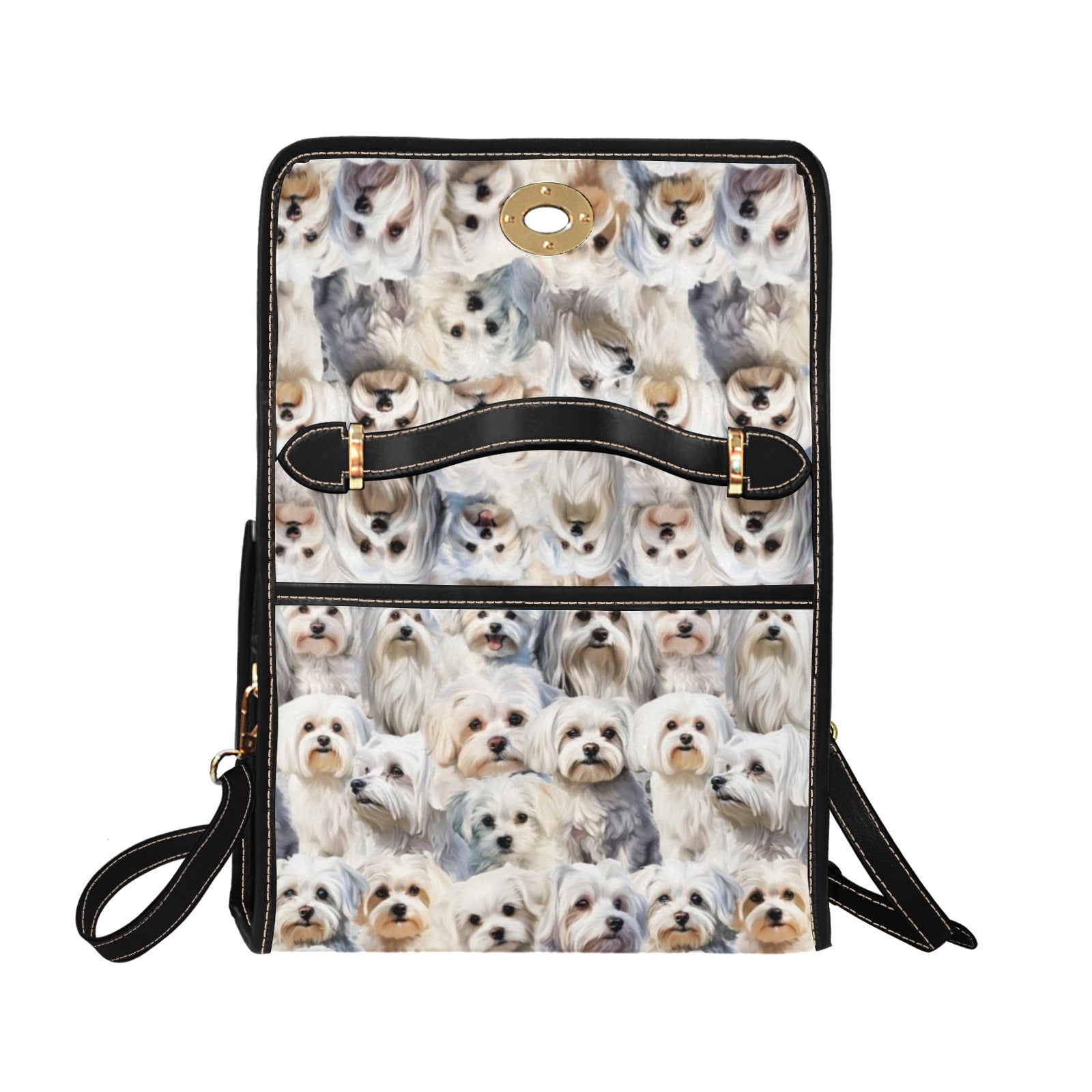 Maltese Terrier - Waterproof Canvas Handbag