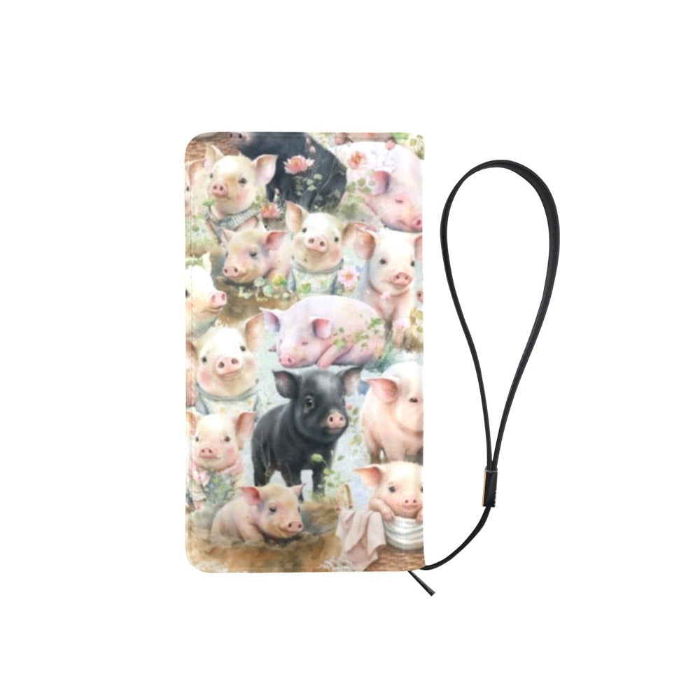 Cute Pigs - Clutch Purse Large