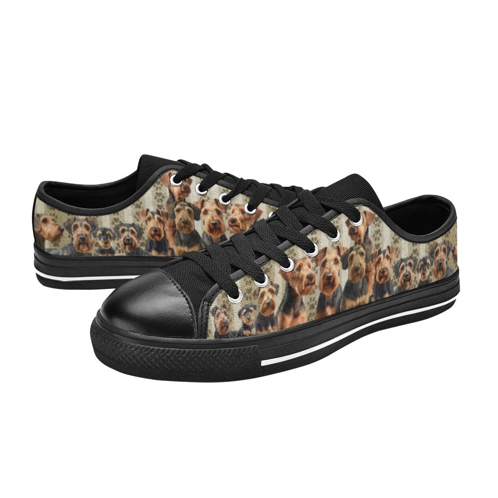 Airedale Terrier - Low Top Shoes