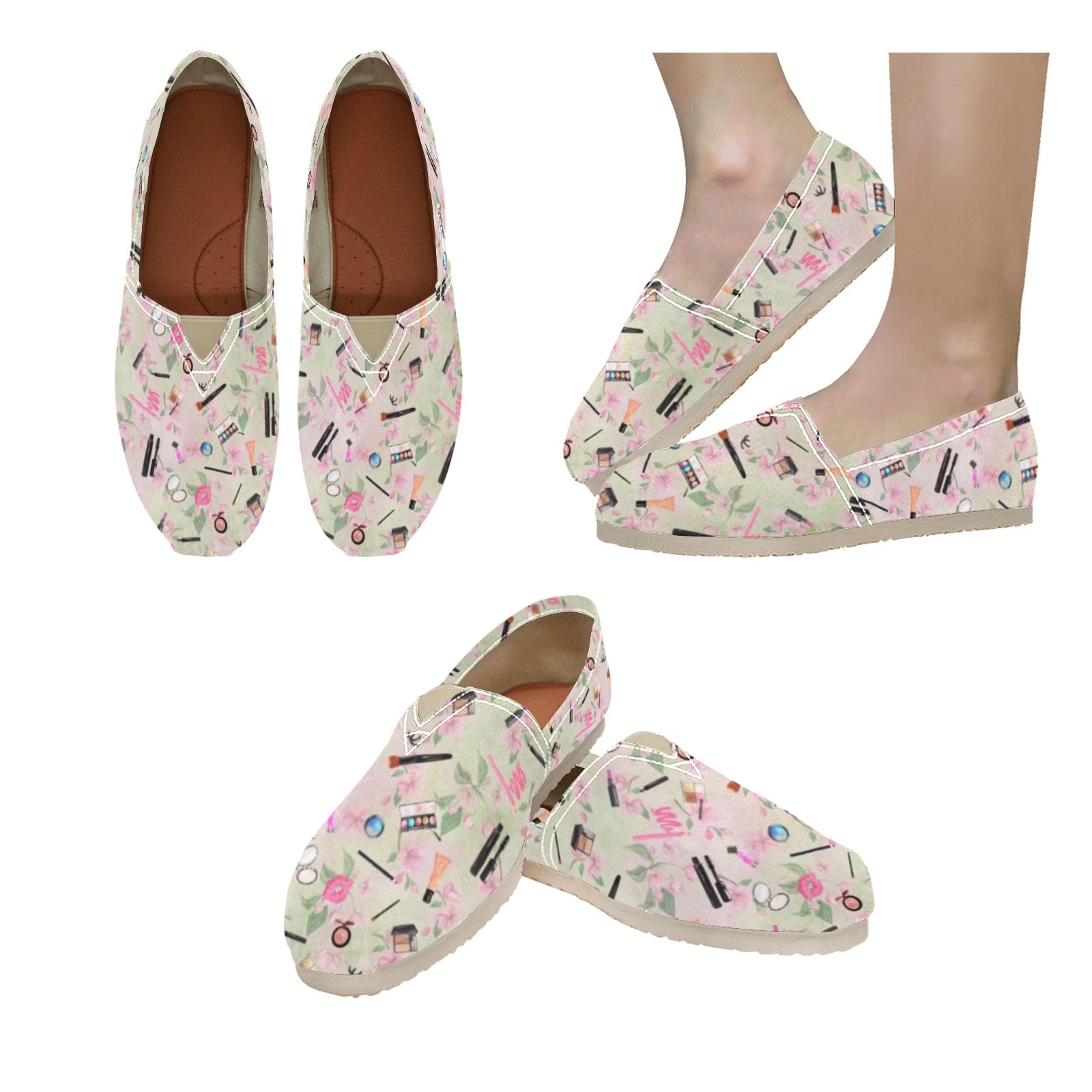 Makeup - Casual Canvas Slip-on Shoes