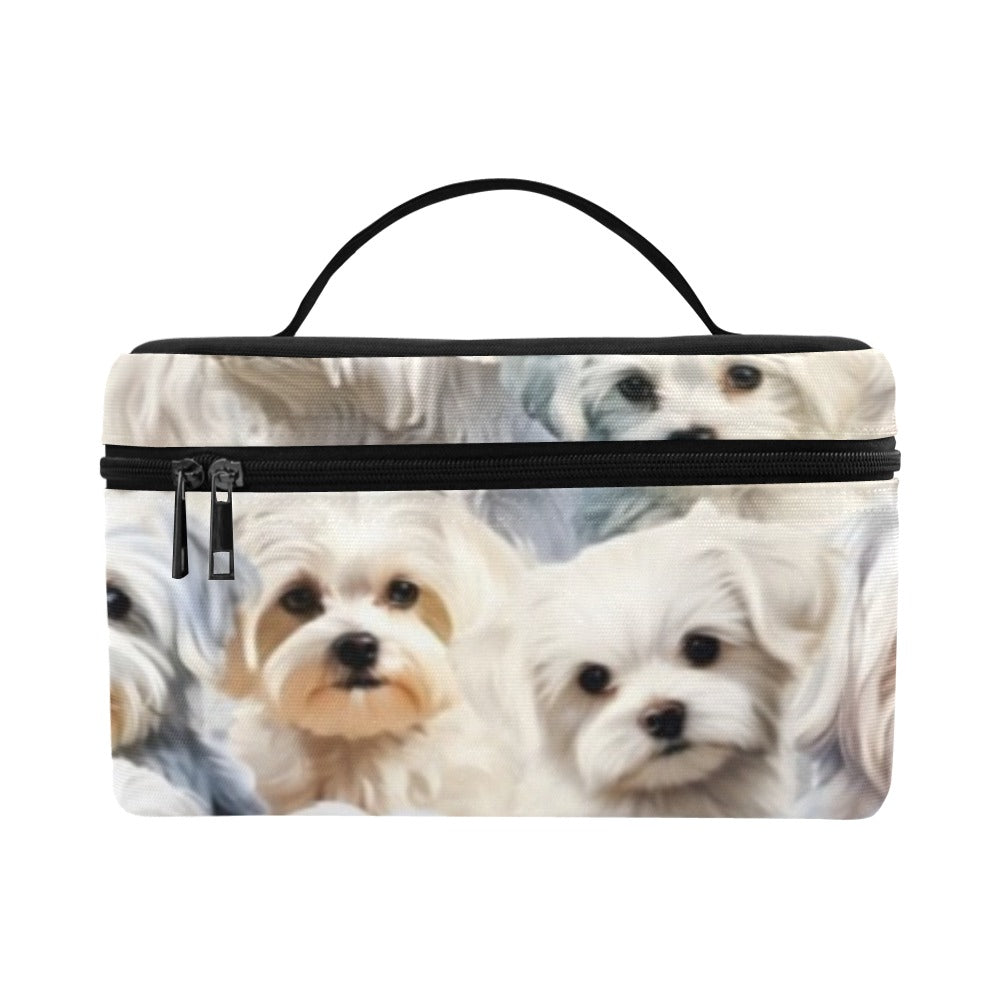 Maltese Terrier - Cosmetics / Lunch Bag