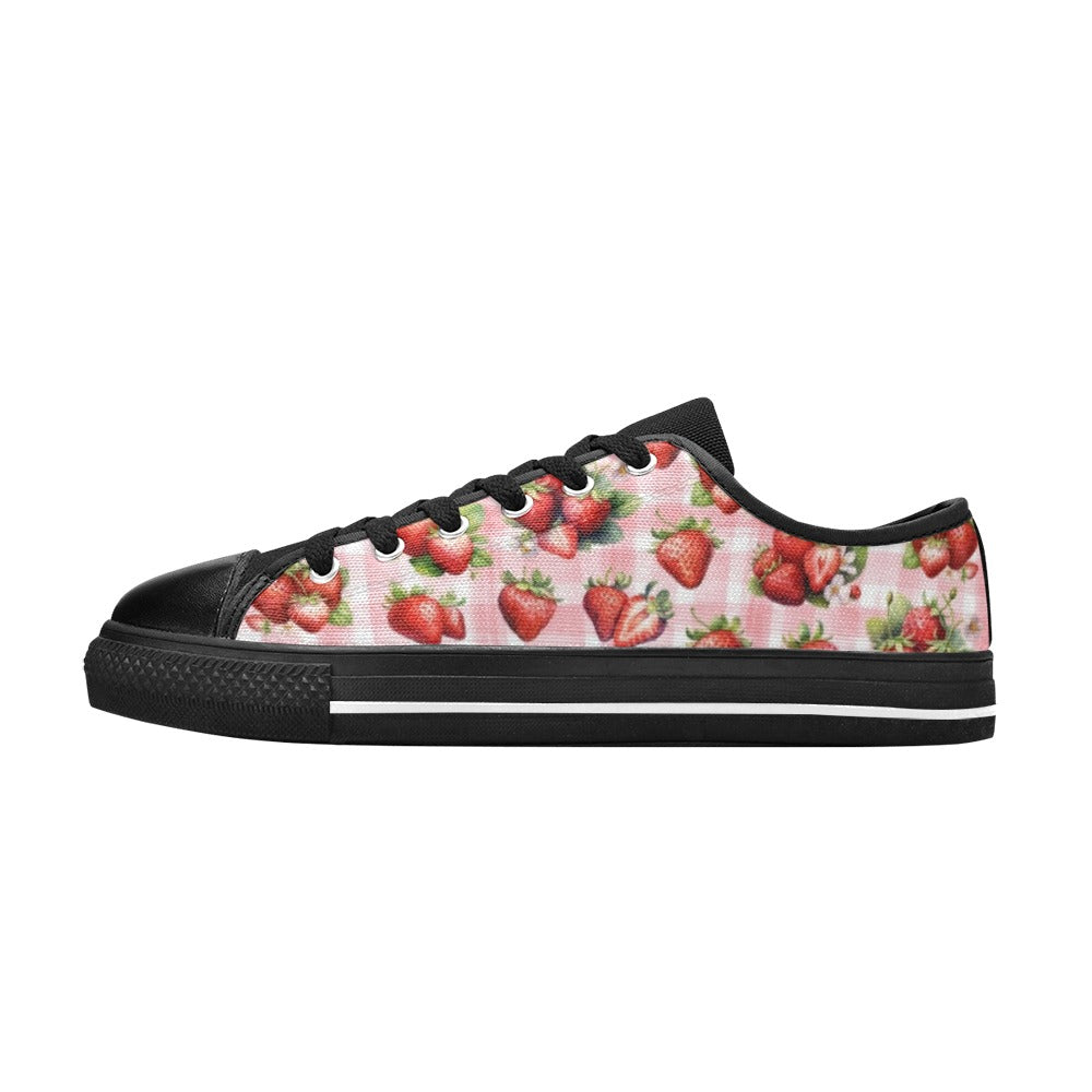 Strawberries - Low Top Shoes