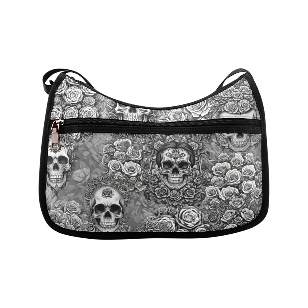 Skulls & Roses - Crossbody Handbag