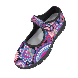 Purple Paisley - Mary Jane Shoes