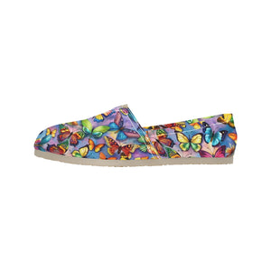 Butterfly Bright - Casual Canvas Slip-on Shoes