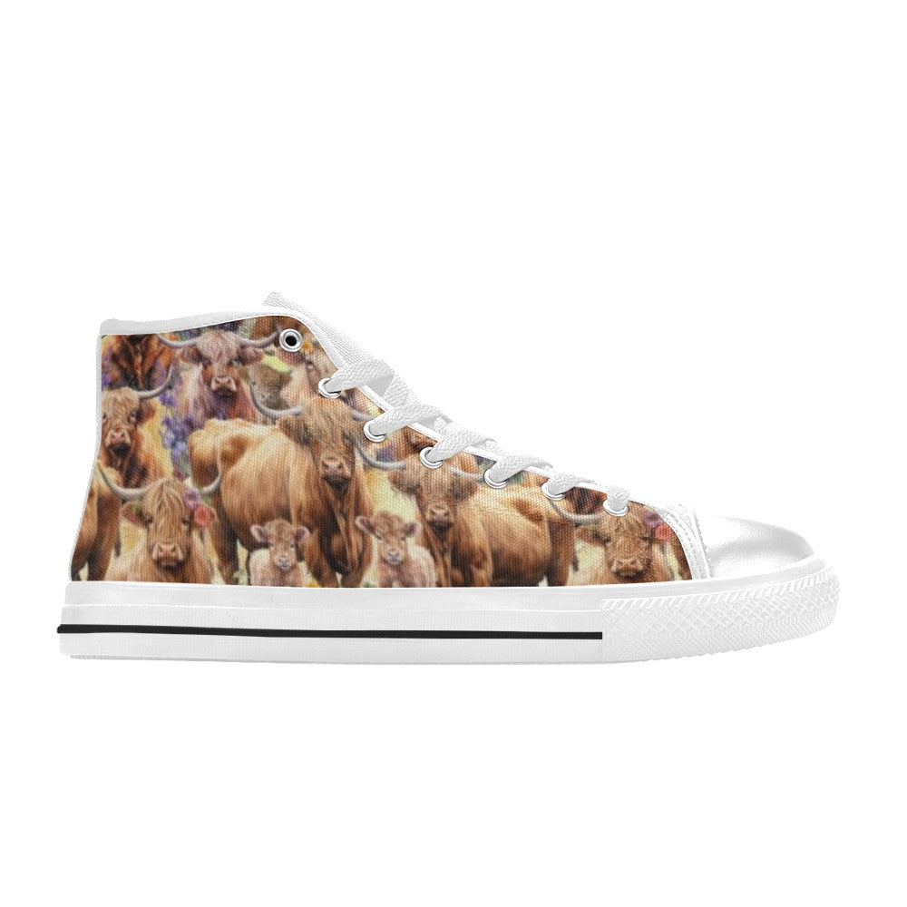 Highland Cows - High Top Shoes