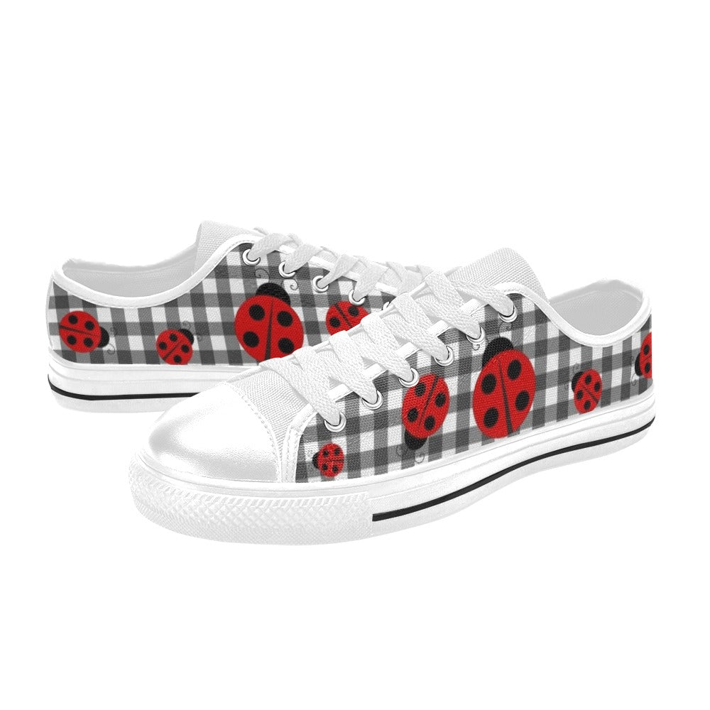 Ladybird Gingham - Low Top Shoes