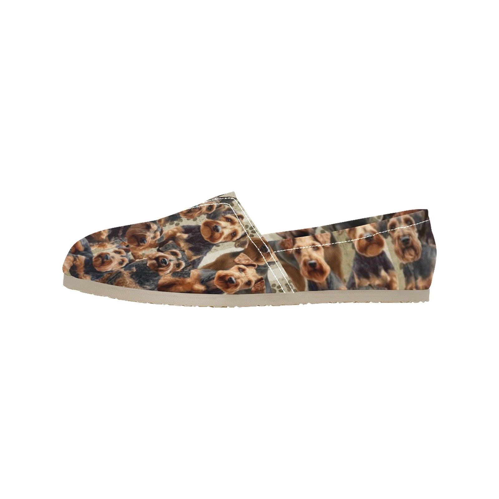 Airedale Terrier - Casual Canvas Slip-on Shoes