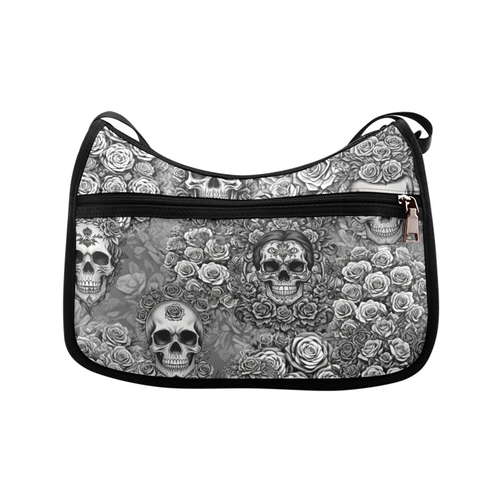 Skulls & Roses - Crossbody Handbag