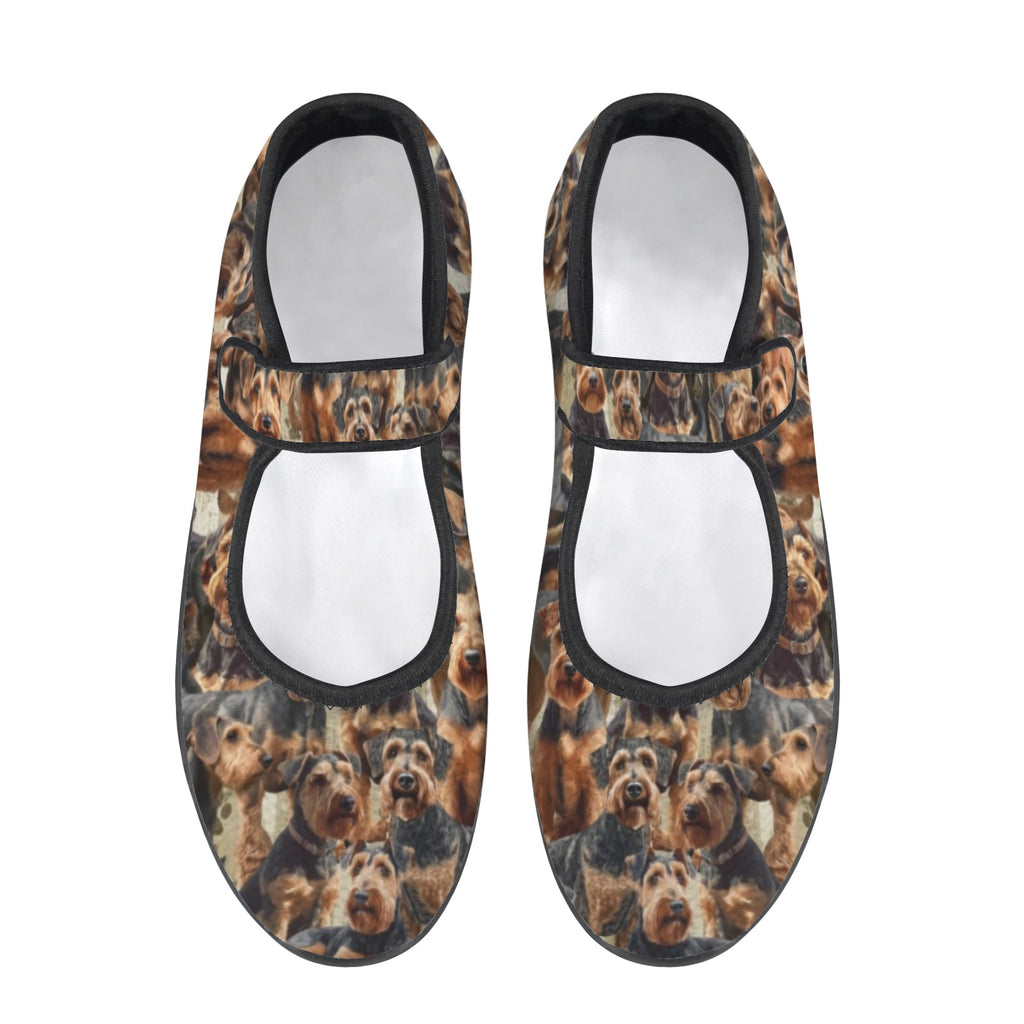Airedale Terrier - Mary Jane Shoes