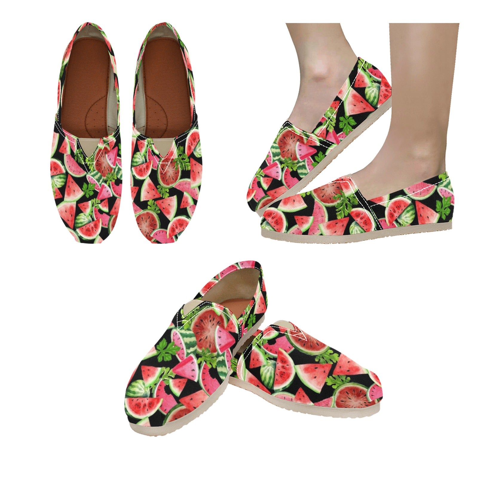Watermelon - Casual Canvas Slip-on Shoes