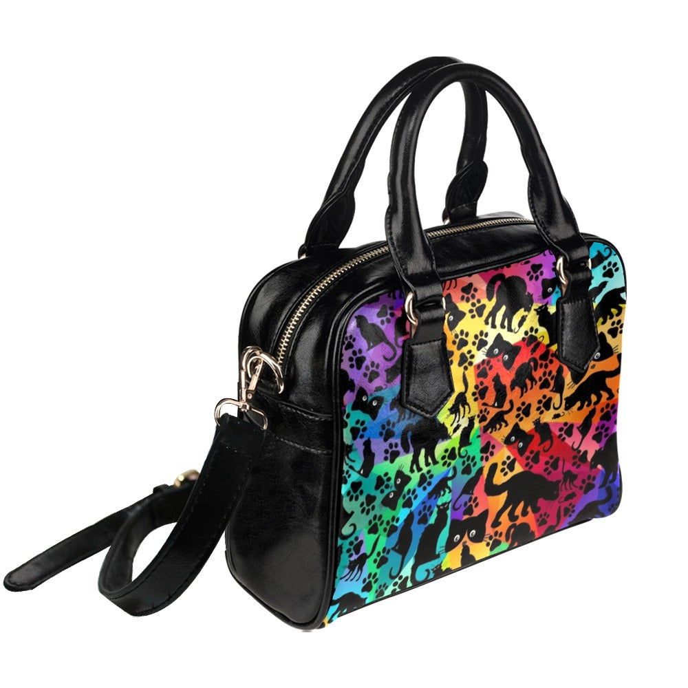 Black Cat Bright - Shoulder Handbag
