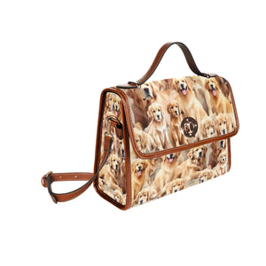 Golden Retriever - Waterproof Canvas Handbag