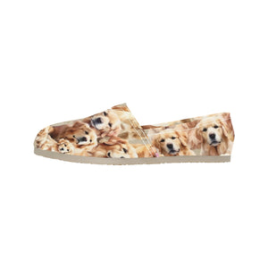 Golden Retriever - Casual Canvas Slip-on Shoes