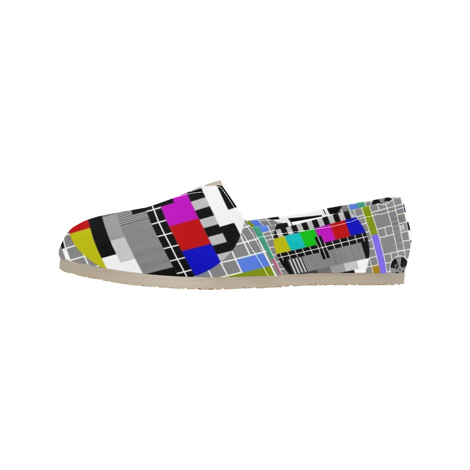 Test Pattern - Casual Canvas Slip-on Shoes