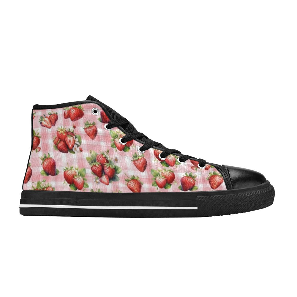 Strawberries - High Top Shoes