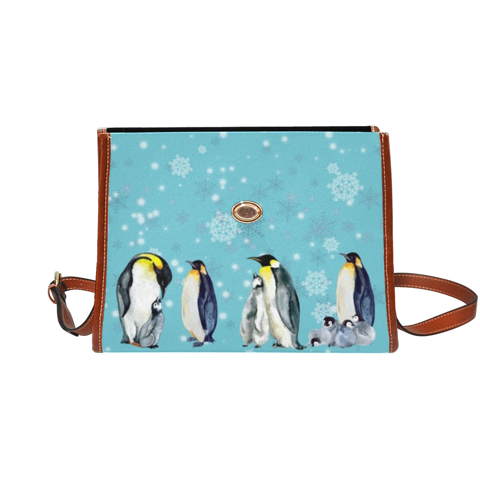 Penguins - Waterproof Canvas Handbag