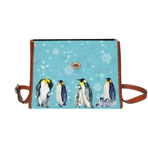 Penguins - Waterproof Canvas Handbag