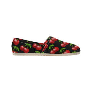 Cherry All Over - Casual Canvas Slip-on Shoes