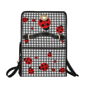 Ladybird Gingham - Waterproof Canvas Handbag