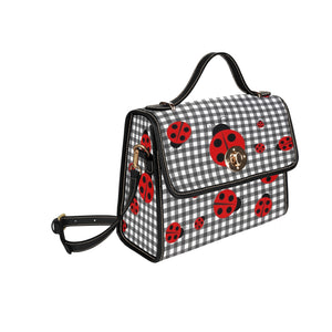 Ladybird Gingham - Waterproof Canvas Handbag