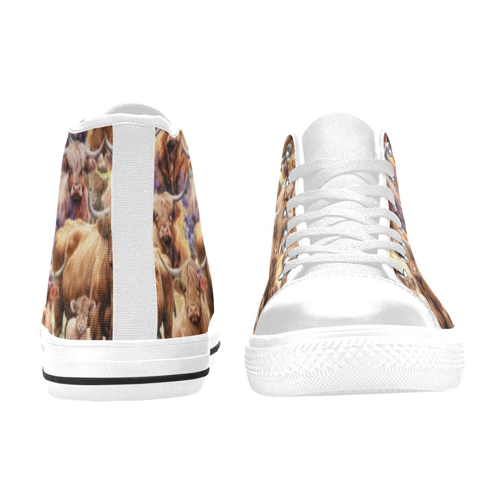 Highland Cows - High Top Shoes